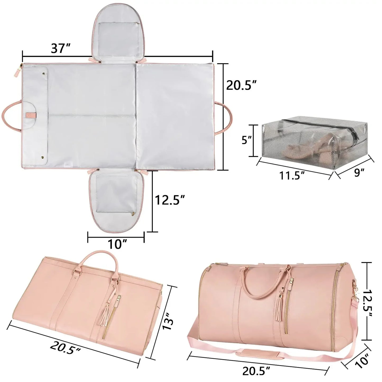 Elegant Expandable Travel Bag